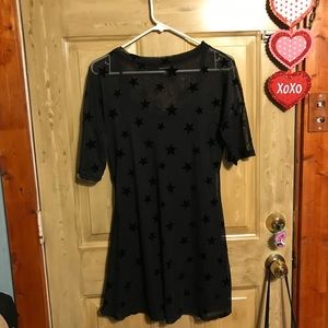 Star sheer dress